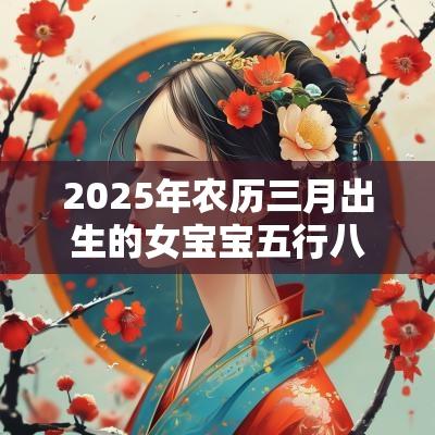 2025年农历三月出生的女宝宝五行八字如何缺火起名
