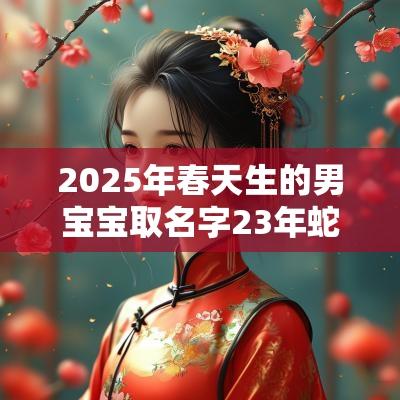 2025年春天生的男宝宝取名字23年蛇宝宝男孩名字
