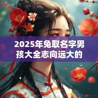 2025年兔取名字男孩大全志向远大的男宝宝起名