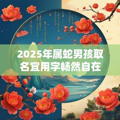 2025年属蛇男孩取名宜用字畅然自在的男宝宝名字