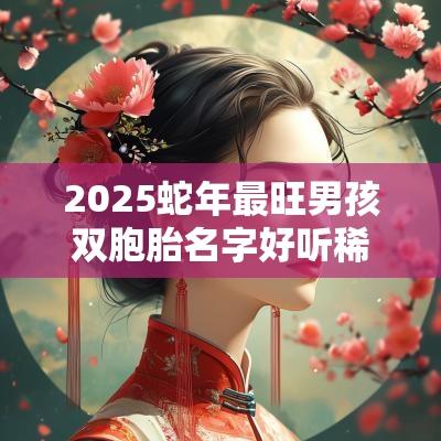 2025蛇年最旺男孩双胞胎名字好听稀少的男宝宝名字