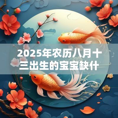 2025年农历八月十三出生的宝宝缺什么取名如何补火