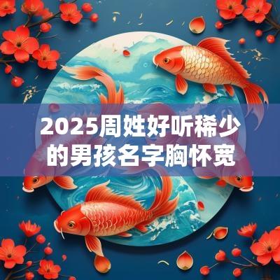 2025周姓好听稀少的男孩名字胸怀宽广的男宝宝取名