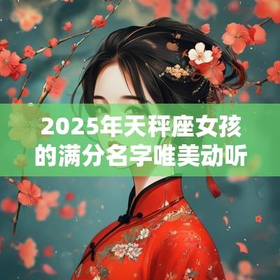 2025年天秤座女孩的满分名字唯美动听的女宝宝名字