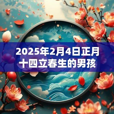 2025年2月4日正月十四立春生的男孩八字宝宝取名