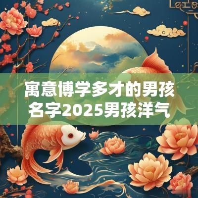 寓意博学多才的男孩名字2025男孩洋气有内涵的名字