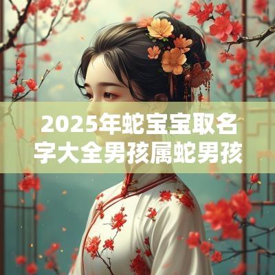 2025年蛇宝宝取名字大全男孩属蛇男孩最吉利的名字