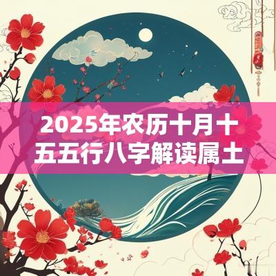 2025年农历十月十五五行八字解读属土的起名宜用字