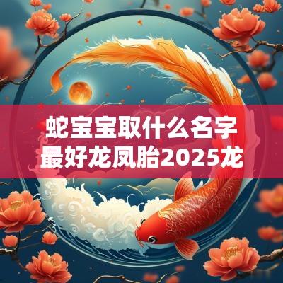 蛇宝宝取什么名字最好龙凤胎2025龙凤胎蛇宝宝取名