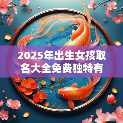 2025年出生女孩取名大全免费独特有吉利的女孩取名