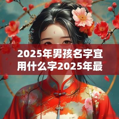 2025年男孩名字宜用什么字2025年最旺男孩名字