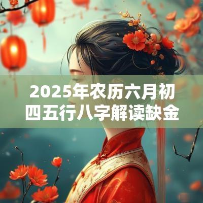 2025年农历六月初四五行八字解读缺金的起名宜用字
