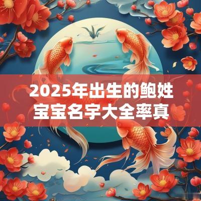 2025年出生的鲍姓宝宝名宇大全率真可爱的宝宝名字