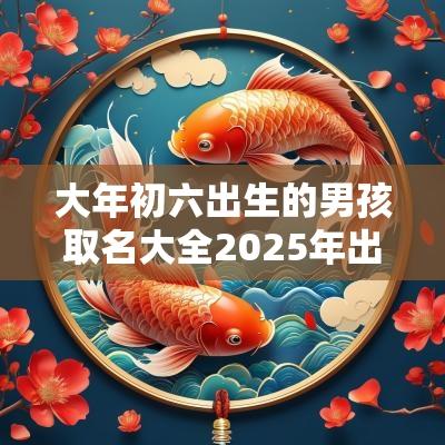 大年初六出生的男孩取名大全2025年出生的宝宝取名