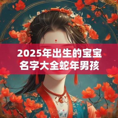 2025年出生的宝宝名字大全蛇年男孩起什么名字最好