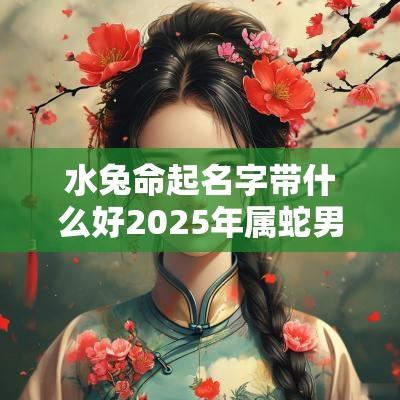 水兔命起名字带什么好2025年属蛇男孩最吉利的名字