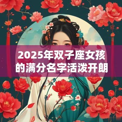 2025年双子座女孩的满分名字活泼开朗的女宝宝名字