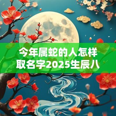 今年属蛇的人怎样取名字2025生辰八字免费取名查询