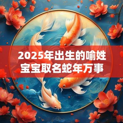 2025年出生的喻姓宝宝取名蛇年万事大吉的名字宝典