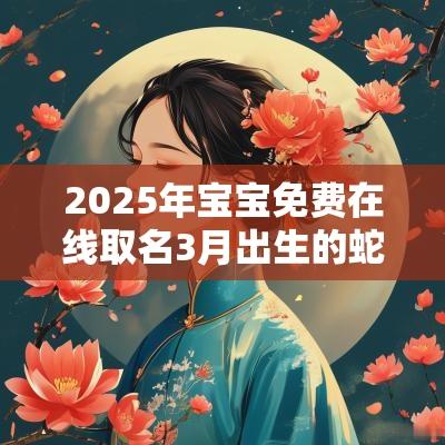2025年宝宝免费在线取名3月出生的蛇宝宝性格解析