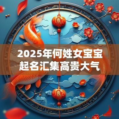 2025年何姓女宝宝起名汇集高贵大气的女孩名字大全