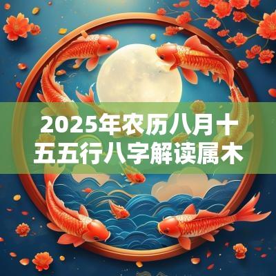 2025年农历八月十五五行八字解读属木的起名宜用字