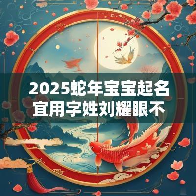 2025蛇年宝宝起名宜用字姓刘耀眼不凡的男女孩名字