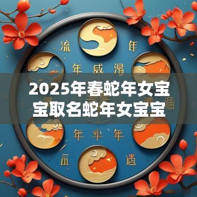 2025年春蛇年女宝宝取名蛇年女宝宝温婉大气的名字