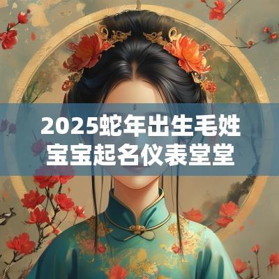 2025蛇年出生毛姓宝宝起名仪表堂堂的小孩名字大全