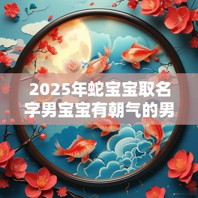 2025年蛇宝宝取名字男宝宝有朝气的男宝宝名字推荐