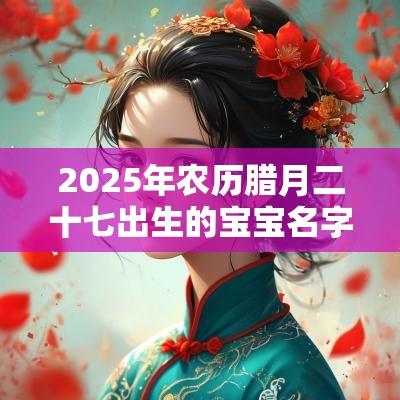 2025年农历腊月二十七出生的宝宝名字五行八字起名