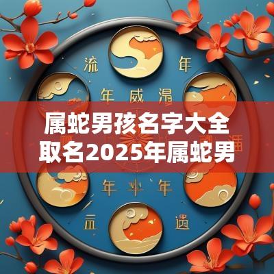 属蛇男孩名字大全取名2025年属蛇男宝宝取名宜用字