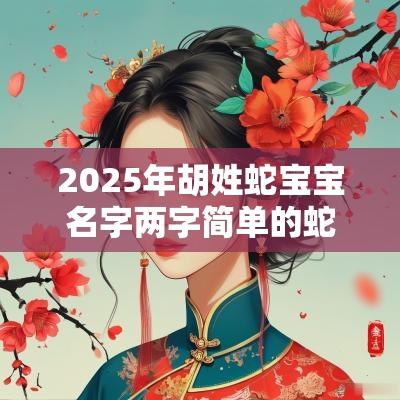 2025年胡姓蛇宝宝名字两字简单的蛇年胡氏孩子起名