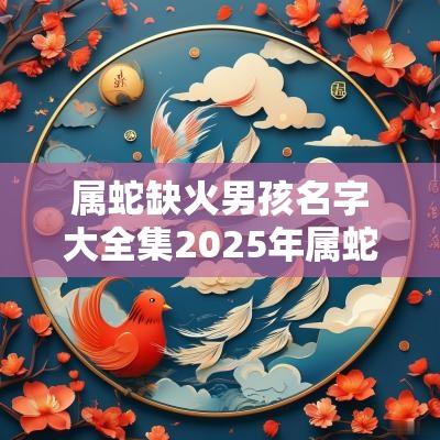 属蛇缺火男孩名字大全集2025年属蛇缺火的男孩名字