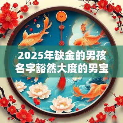 2025年缺金的男孩名字豁然大度的男宝宝取名推荐