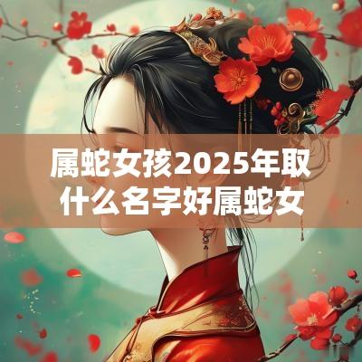 属蛇女孩2025年取什么名字好属蛇女孩起名大全免费