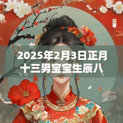 2025年2月3日正月十三男宝宝生辰八字取名宜用字
