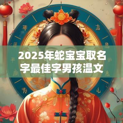 2025年蛇宝宝取名字最佳字男孩温文尔雅的男孩名字