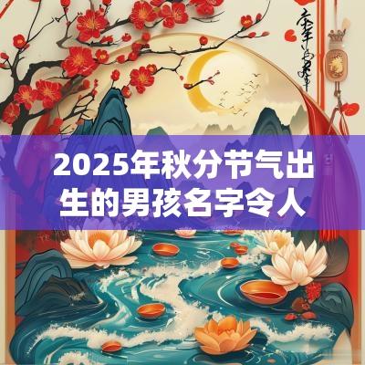 2025年秋分节气出生的男孩名字令人喜爱的名字集锦