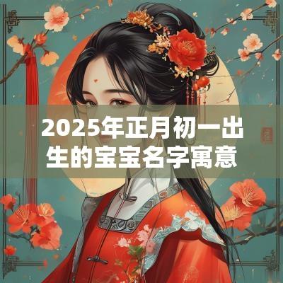 2025年正月初一出生的宝宝名字寓意好的蛇宝宝名字