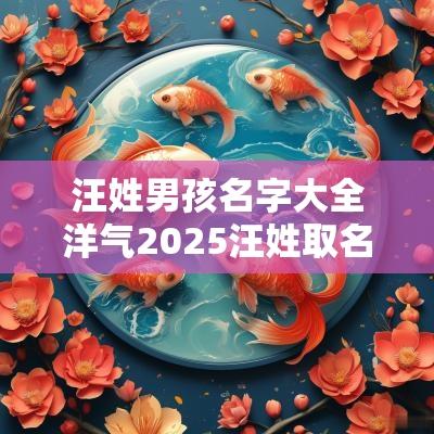 汪姓男孩名字大全洋气2025汪姓取名95分以上男孩
