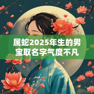 属蛇2025年生的男宝取名字气度不凡的男生起名合集