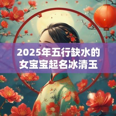 2025年五行缺水的女宝宝起名冰清玉洁的女孩名字