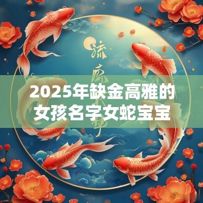 2025年缺金高雅的女孩名字女蛇宝宝缺金的免费起名