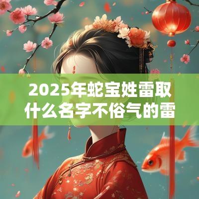 2025年蛇宝姓雷取什么名字不俗气的雷氏新生儿起名