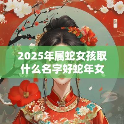 2025年属蛇女孩取什么名字好蛇年女宝宝大气的名字