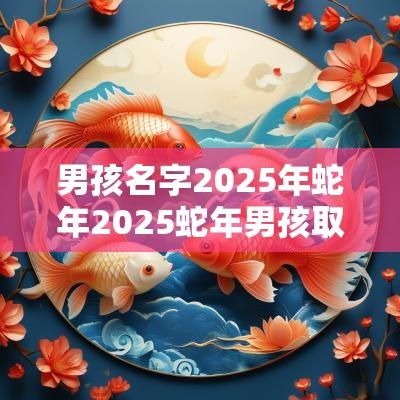 男孩名字2025年蛇年2025蛇年男孩取什么名字好
