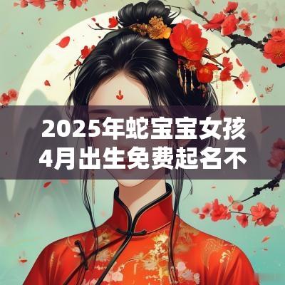 2025年蛇宝宝女孩4月出生免费起名不得不看的名字