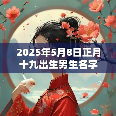 2025年5月8日正月十九出生男生名字五行生辰八字