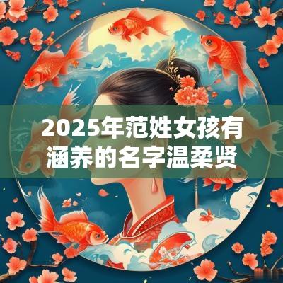 2025年范姓女孩有涵养的名字温柔贤惠的女宝宝起名